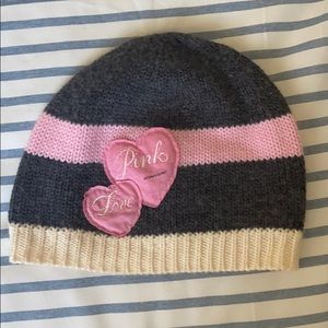 Victoria secret pink beanie hat